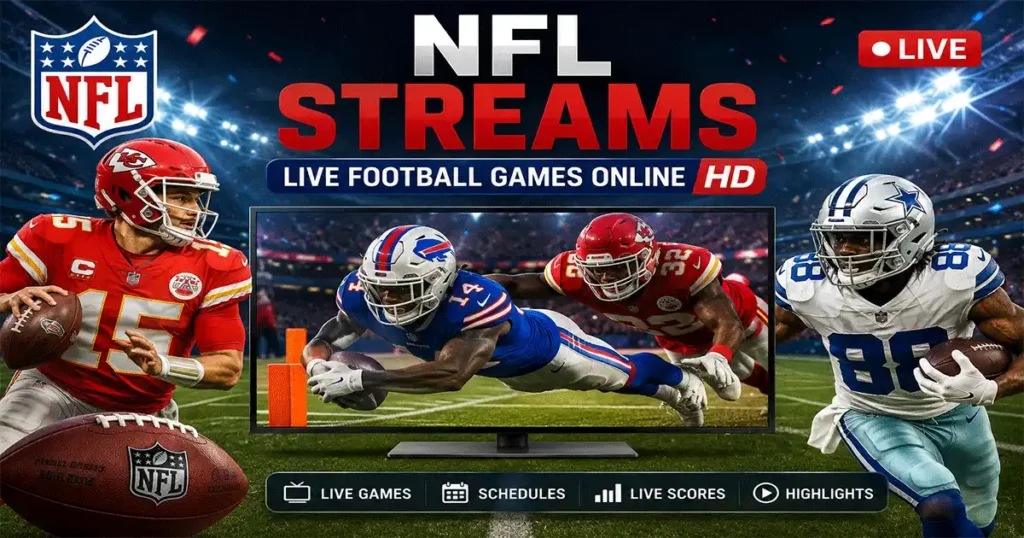 NFL Streams live football games online in HD for the 2026 season